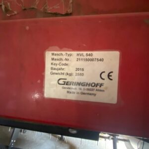 Geringhoff HVL 540 žetveni uređaj preklopni